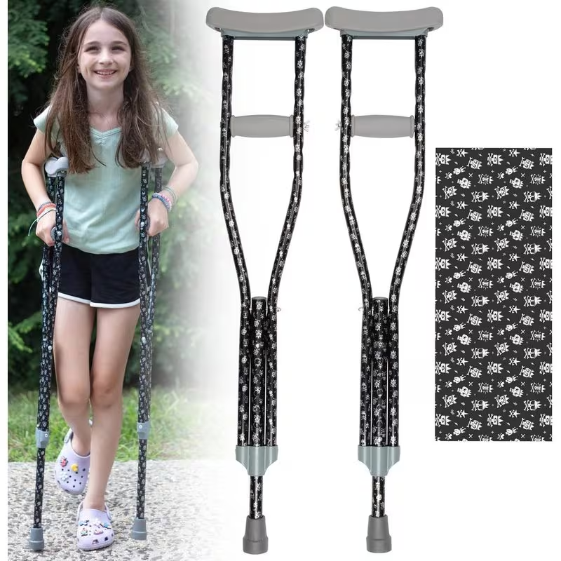 Adjustable Youth Underarm Crutches Pair
